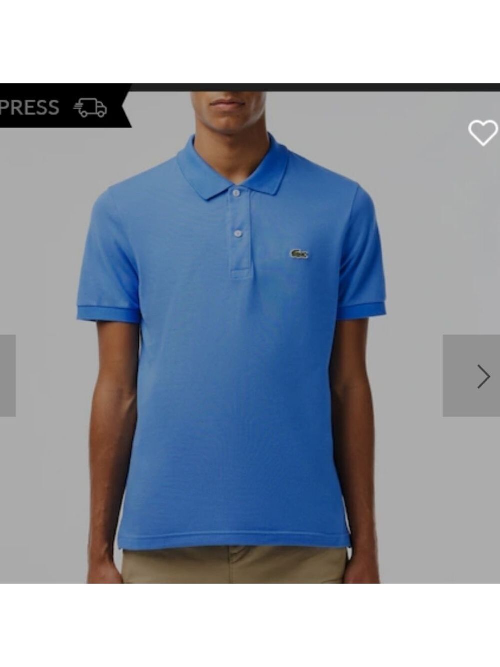 LACOSTE MEN'S COTTON NEW POLO GOLF SHIRT SIZE 8